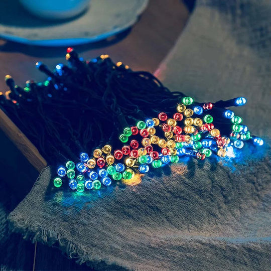 500 Λαμπάκια LED 50μ. RGB Ηλιακά σε Σειρά