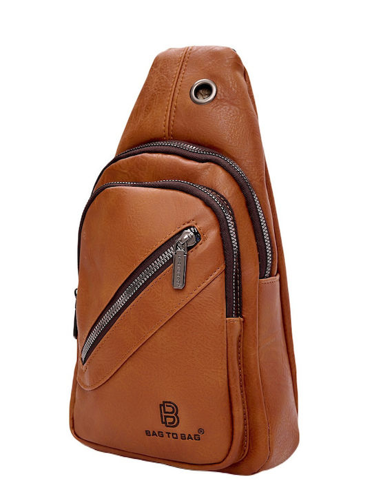Herren Schulter / Crossbody Tasche Braun