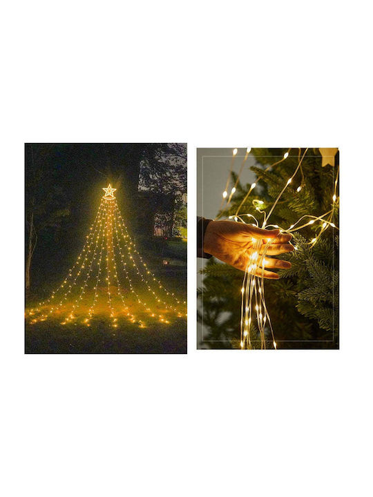 350 Lămpițe LED 3.5m. Alb cald Solare tip Caracatiță 1buc