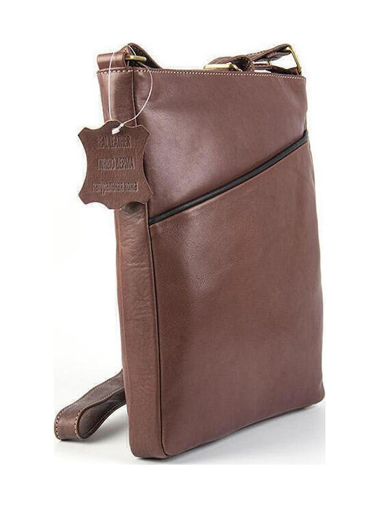 Leder Herren Schulter / Crossbody Braun Tasche