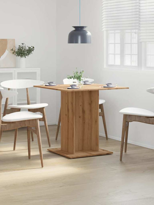 Square Table Dining Room Wooden Coffee 80x80x75cm