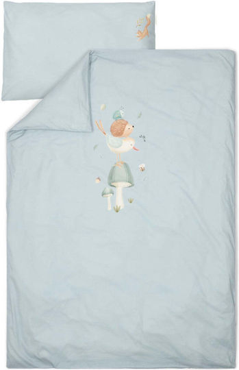 Little Dutch Little Dutch Denim Blue Set Kids Duvet Cover Single with Pillowcase Denim Blue 140x200cm