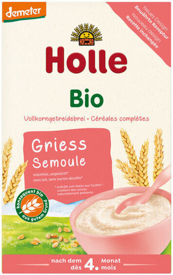 Holle Baby Cream Bio Semolina No Added Sugar 250gr for 4+ Months