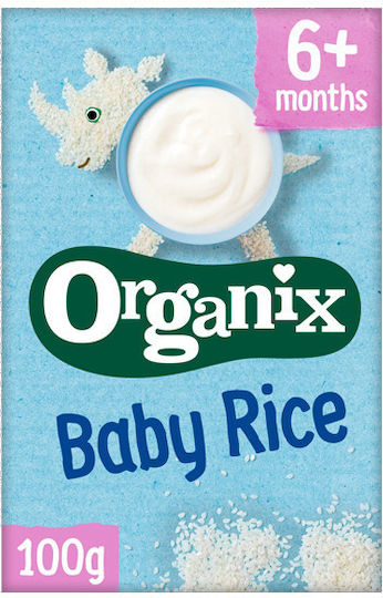 Organix Baby Cream Whole Rice Flour No Added Sugar 100gr for 6+ Months