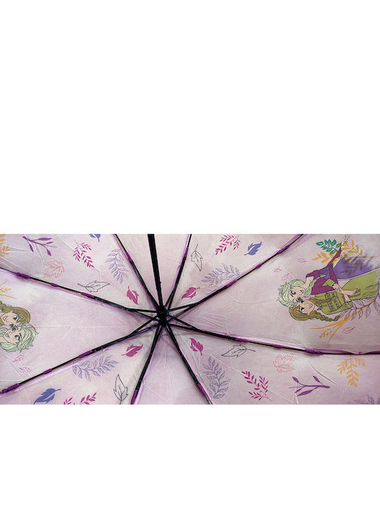 Gift-Me Kinder Regenschirm Faltbar Lila mit Durchmesser 92cm.