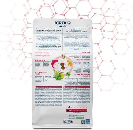 Forza10 1.5kg Ξηρά Τροφή Σκύλων Μικρόσωμων Φυλών με Ψάρια