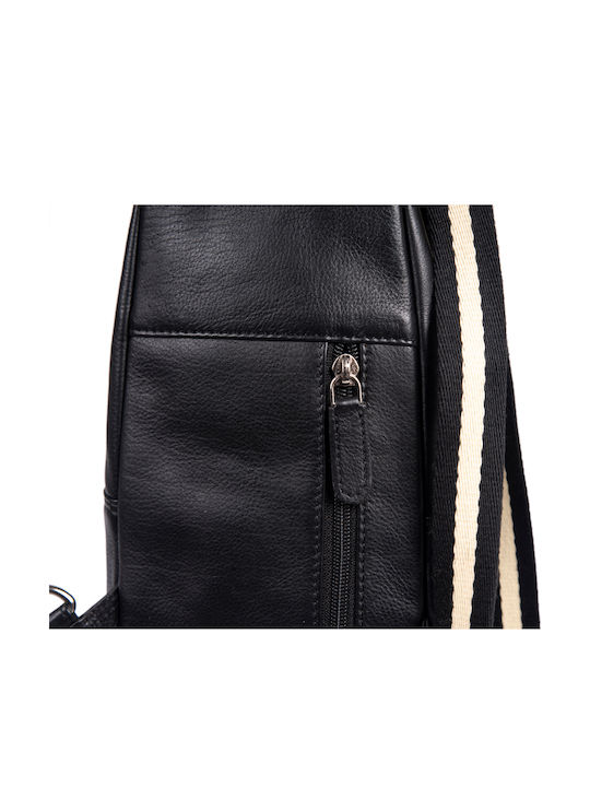 Leather Men's Bag Sling Black