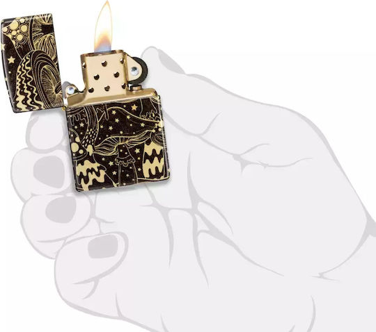 Zippo Brichetă Flacără Rezistent la vânt în culoarea Bronz