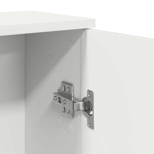 vidaXL Bathroom Cabinet L39xW22xH90cm White