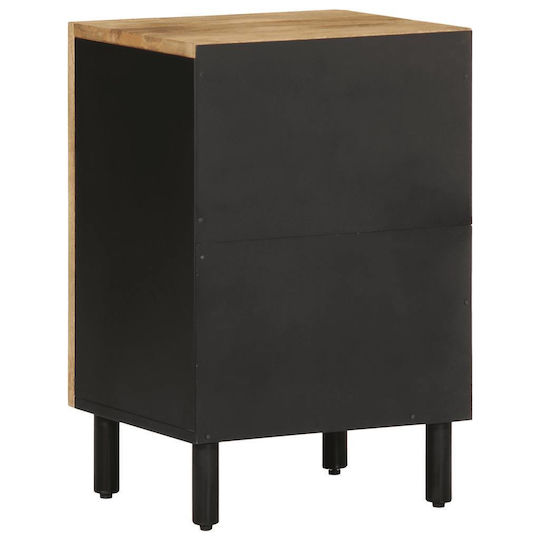 vidaXL Holz Badezimmerschrank B38xT33.5xH58cm Schwarz