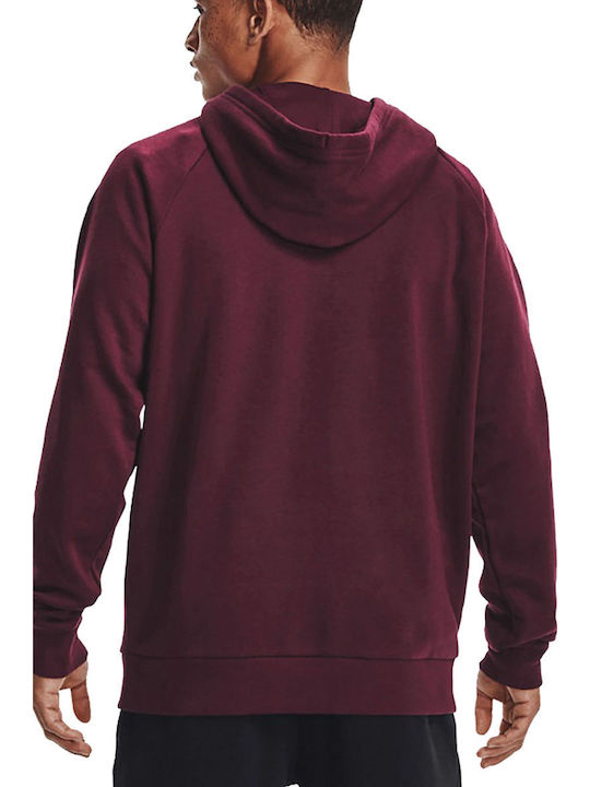 Under Armour Rival Sweatshirt Fleece mit Kapuze Rot