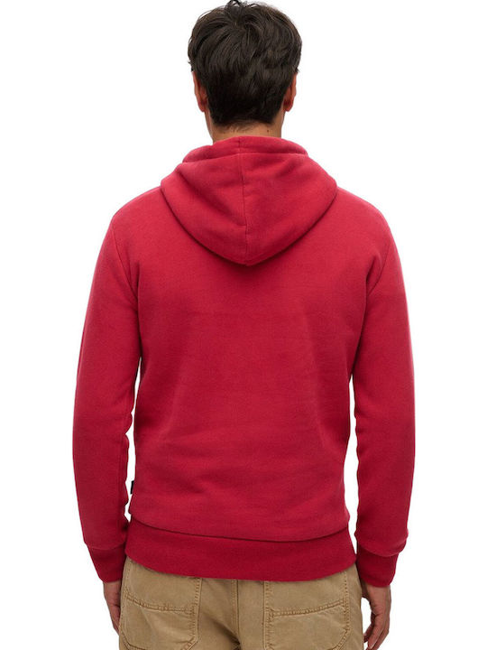 Embossed Vl Hanorac Garnet Red