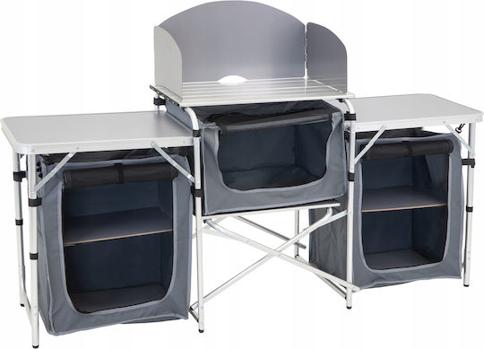 Jumi Schrank Metallisch für Camping Klappbar