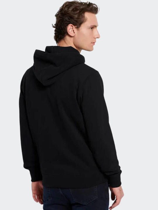 Funky Buddha Sweatshirt with Hood Black