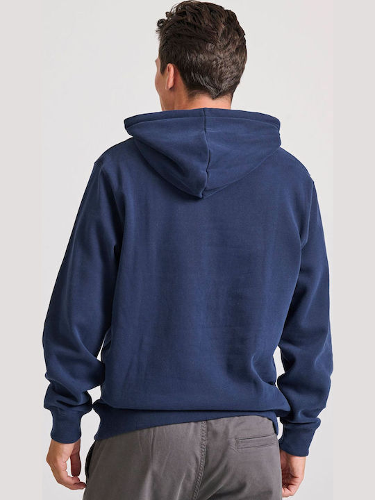Sweatshirt with Hood Navy Blue
