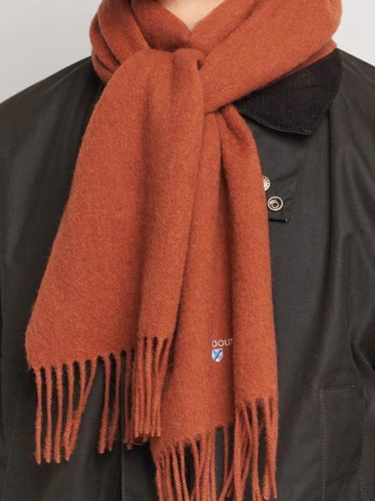 Barbour Men's Wool Scarf Dark Ginger