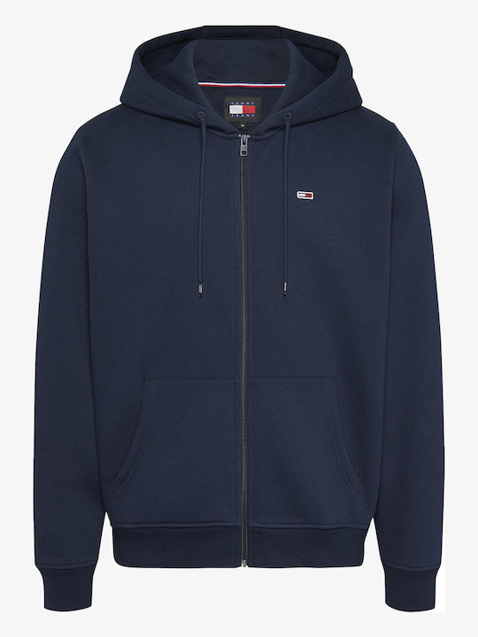 Flag Sweatshirt with Hood Navy Blue
