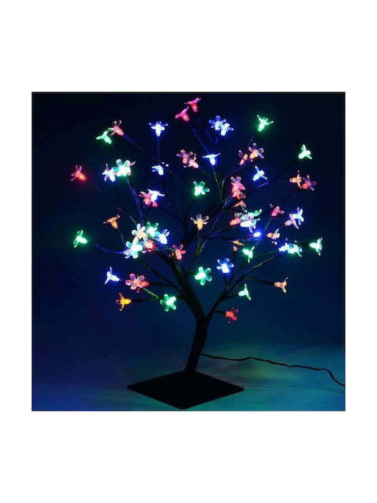 Copac cu Flori de Cireș 36 Lămpi LED 40cm Înălțime Lumină Caldă Rece Alb Multicolor