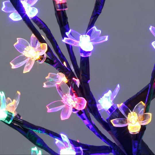 Cireș Decorativ cu 36 de Lămpi LED, Înălțime 40cm, Lumină Caldă Rece Alb Multicolor