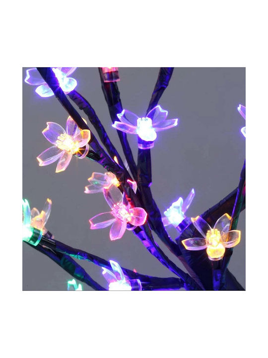 Copac cu Flori de Cireș 36 Lumini LED 40cm Înălțime Lumină Caldă Rece Alb Multicolor