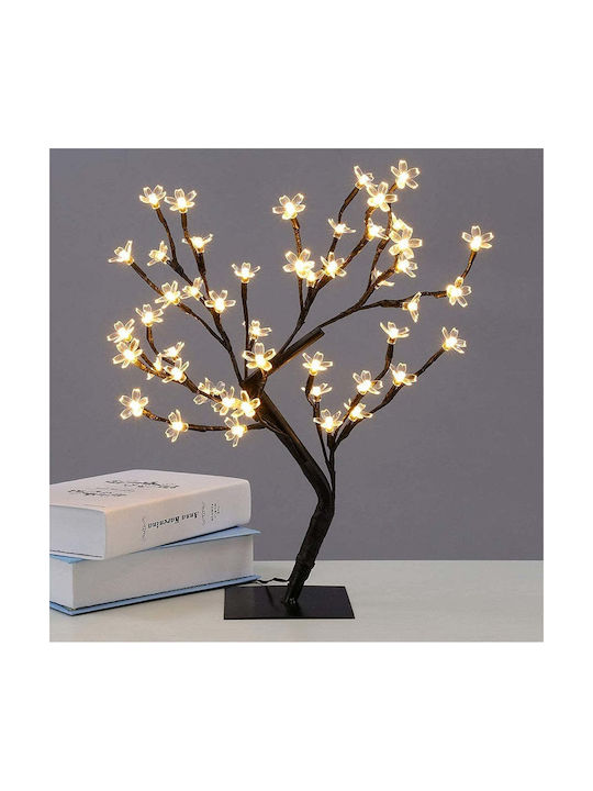 Copac cu Flori de Cireș 36 Lumini LED 40cm Înălțime Lumină Caldă Rece Alb Multicolor