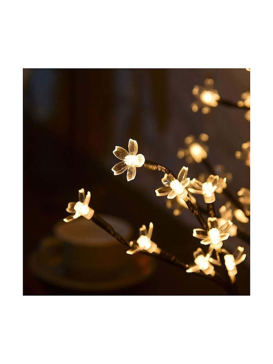 Cireș Decorativ cu 36 de Lămpi LED, Înălțime 40cm, Lumină Caldă Rece Alb Multicolor