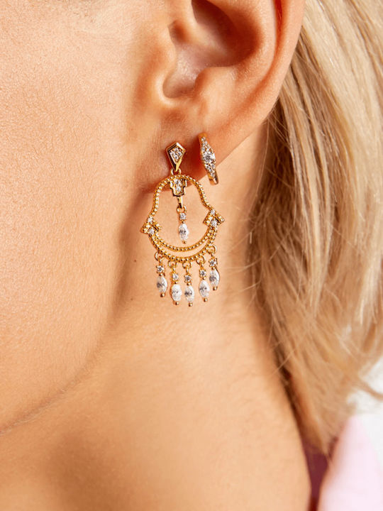 Mya-Bay Silver Gold Plated Earrings Mya-Bay Silver Gold Plated Earrings