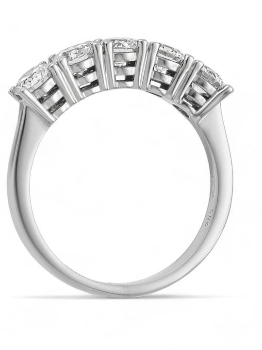 Etho Messina Ring with Diamond made of White gold 14K