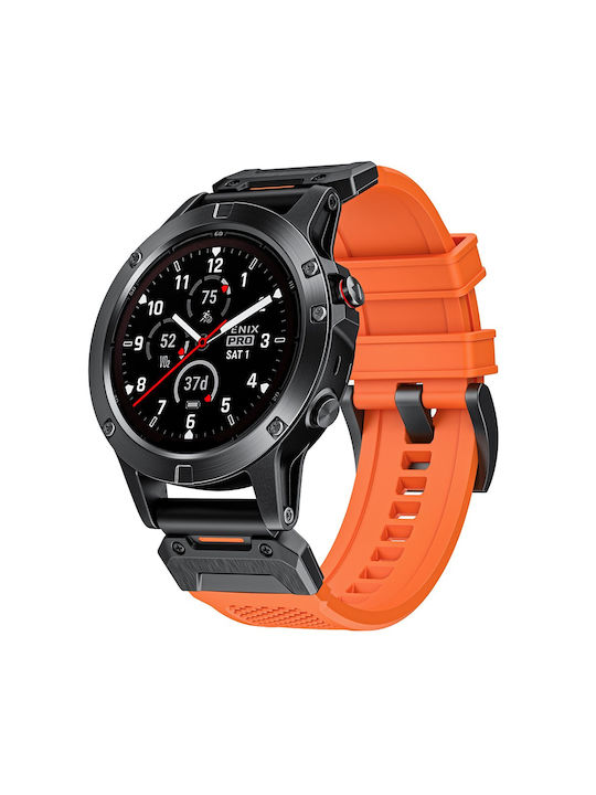 Λουράκι Σιλικόνης Πορτοκαλί (Garmin Instinct 2X)