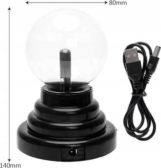 Διακοσμητικό Φωτιστικό Plasma Ball 14εκ.