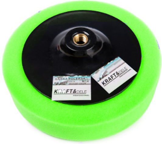Polished Buffing Pad 150mm M14 Green 26 Kg/m³ Kd3059 Kraftdele