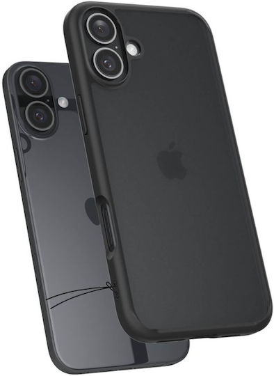 Spigen Ultra Hybrid Back Cover Plastic 2mm Frost Black (iPhone 16)