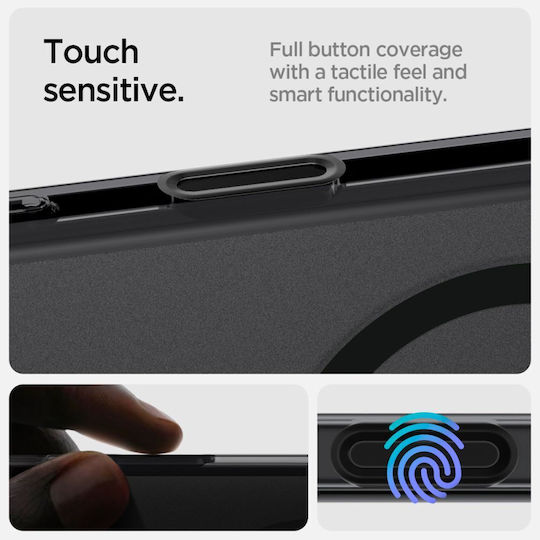 Spigen Ultra Hybrid Back Cover Plastic 2mm Black (iPhone 16 Pro Max)