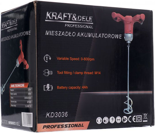 Mixer electric pentru vopsea M14 100mm 4ah Kd3036 Kraft&dele