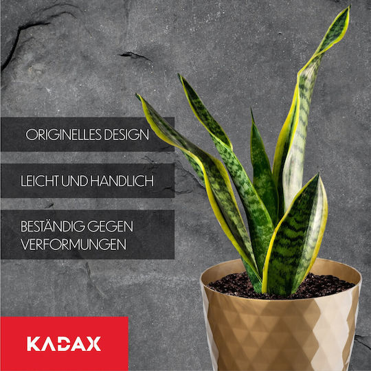 Kadax Plastic Flower Pot Saucer 20cm Gold