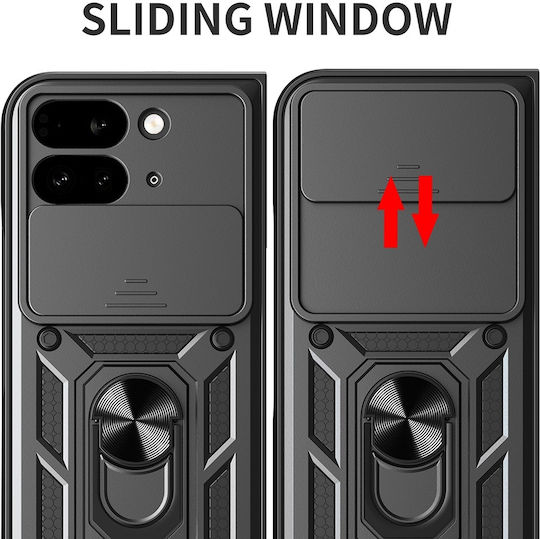 Techsuit Camshield Back Cover Πλαστικό / Σιλικόνης Ροζ Χρυσό (Google Pixel 9 Pro Fold)