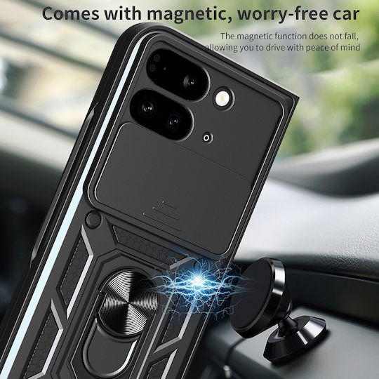 Techsuit Camshield Back Cover Πλαστικό / Σιλικόνης Ροζ Χρυσό (Google Pixel 9 Pro Fold)