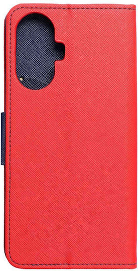 Fancy Wallet Δερμάτινο Κόκκινο (Realme C55)