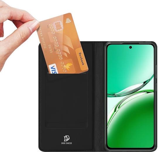 Dux Ducis Book Σιλικόνης Μαύρο (Oppo Reno12 F / FS)