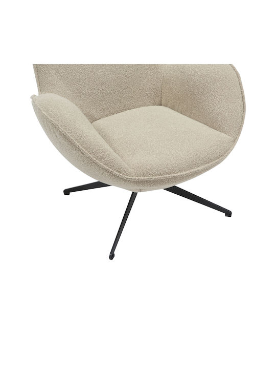 Flago Sessel Drehbar Beige Shade 85x88x103.5cm