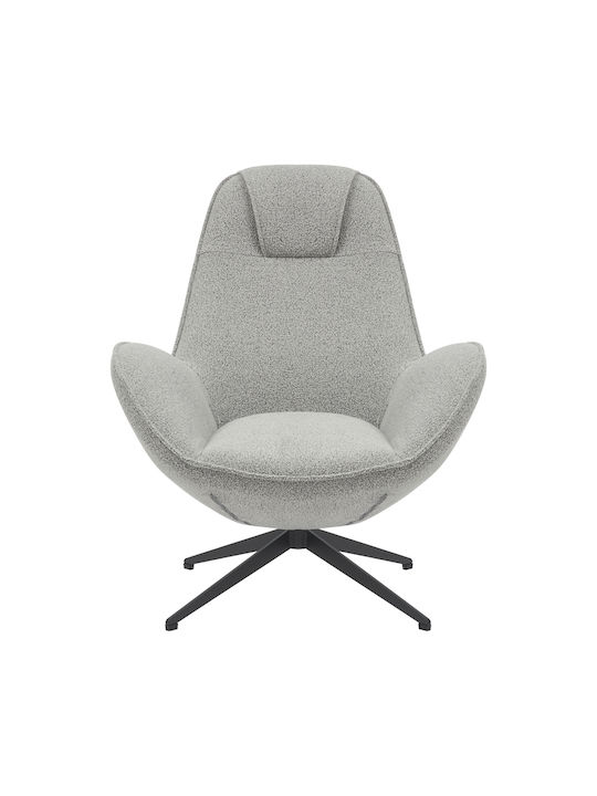 Flago Sessel Drehbar Light Grey 85x88x103.5cm