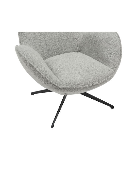 Flago Sessel Drehbar Light Grey 85x88x103.5cm