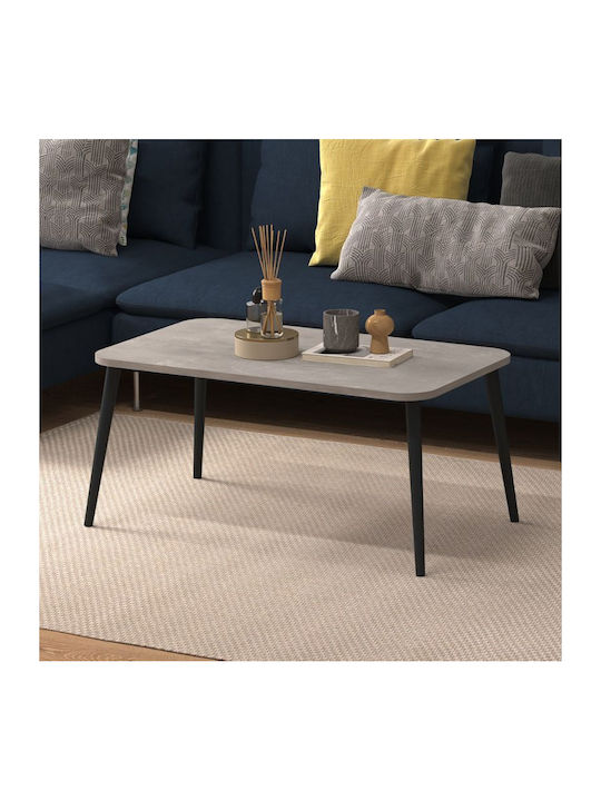 Rectangular Central Coffee Table Soul Wooden Gray Retro W90xL55xH41cm