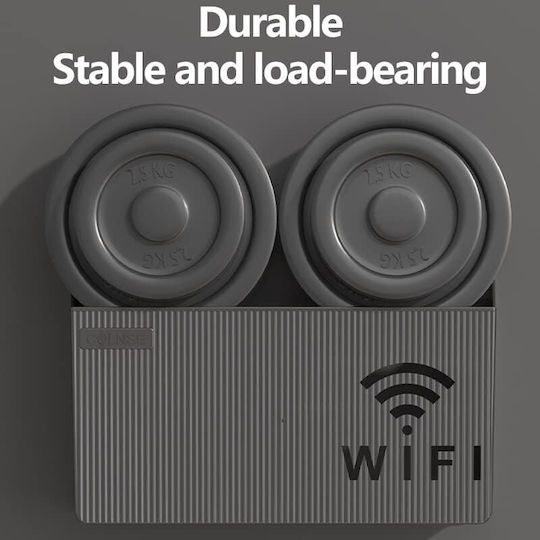Suport Router Wifi Zola Plastic 24.8x14.6x5.8 Cm Negru
