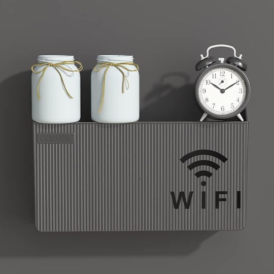 Suport Router Wifi Zola Plastic 24.8x14.6x5.8 Cm Negru
