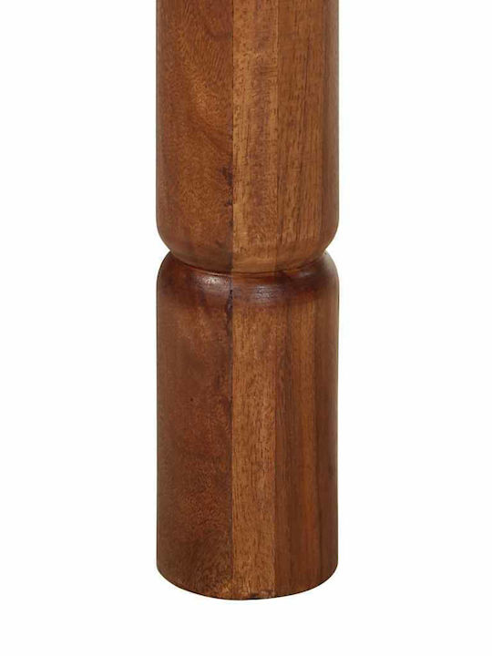 Трапезна Бар Маса от Масивно Кафяво Дърво 120x60x107см