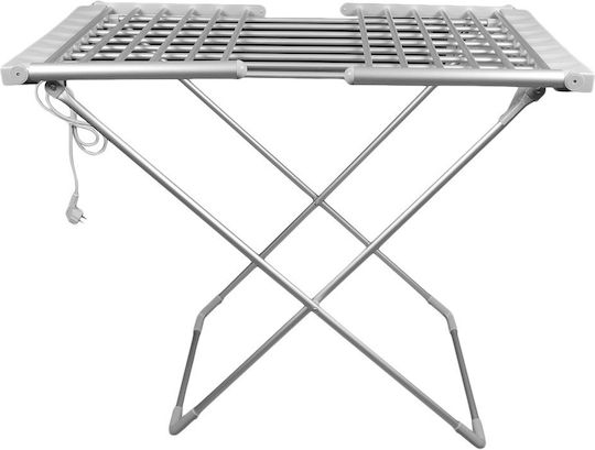 Muhler Folding Heated Floor Clothes Drying Rack made of Aluminum 230W with Hanging Length 12m