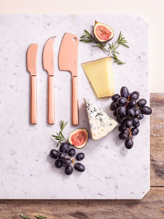 Mauviel 1830 Copper Cheese Knives Made of Stainless Steel 3 Pieces