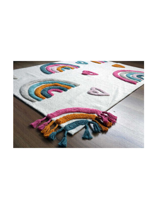 Baby Bliss Παιδικό Χαλί Βαμβακερό Εκρού 120x160cm