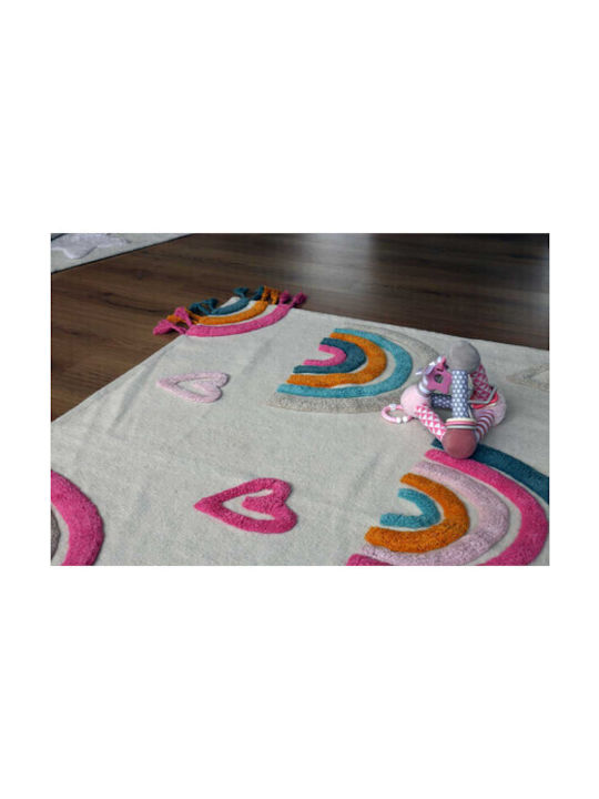 Baby Bliss Παιδικό Χαλί Βαμβακερό Εκρού 120x160cm